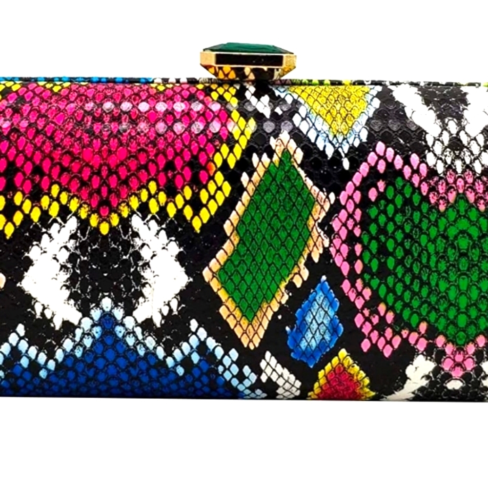 Faux Python Clutch - Picture 3 of 4